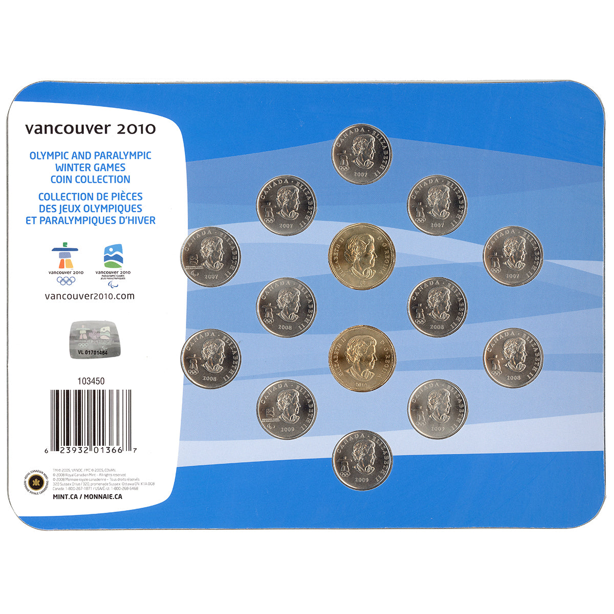 2008 Vancouver 2010 Olympic Winter Games: Winter Games Coin Board