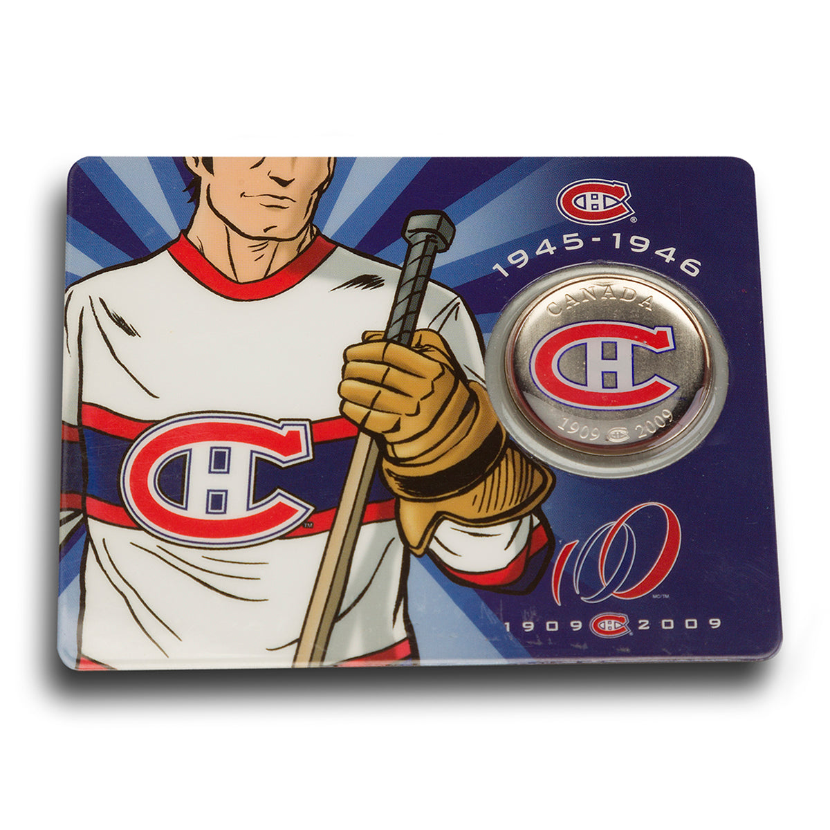 2009 50 Cent Montreal Canadiens Centennial: Road Jersey Coin