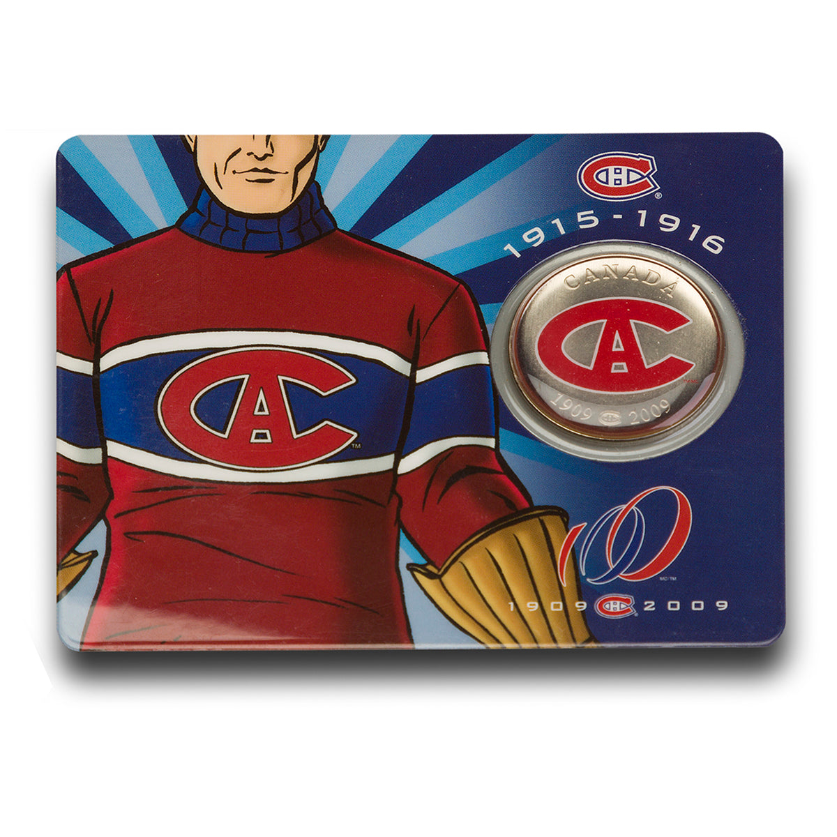 2009 50 Cent Montreal Canadiens Centennial: Le Club de Hockey Canadiens Coin