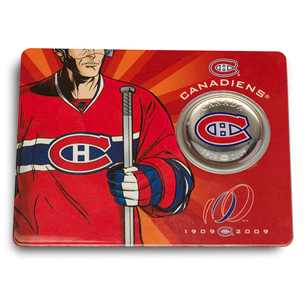 2009 50 Cent Montreal Canadiens Centennial: Home Jersey Coin
