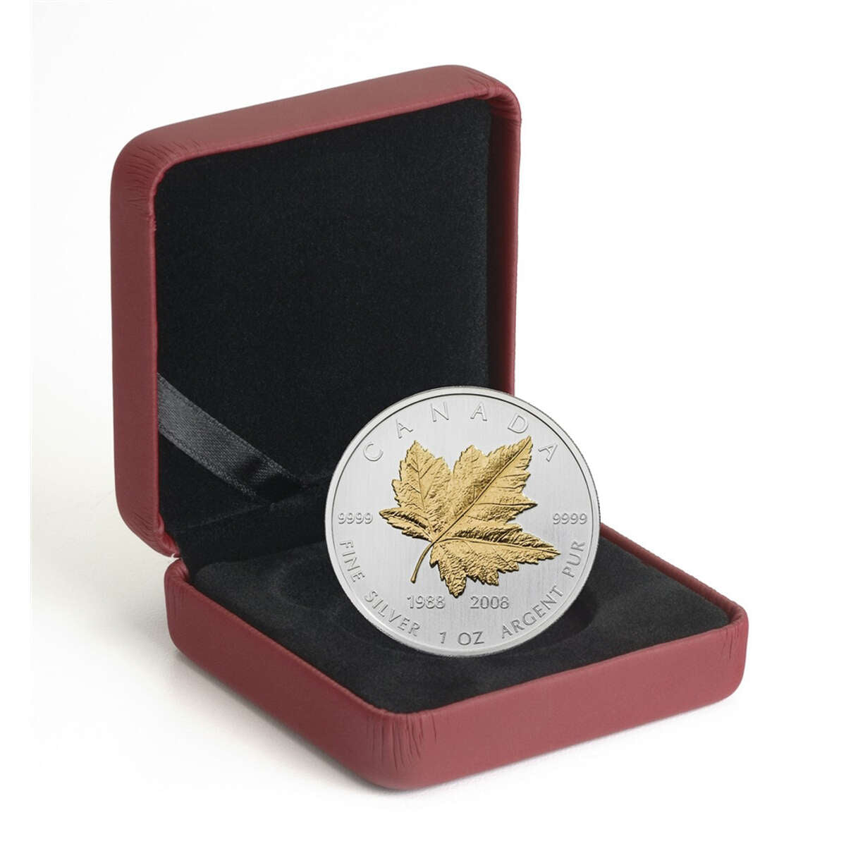 2008 $5 The Silver Maple Leaf, 20th Anniversary - Pure Silver Coin