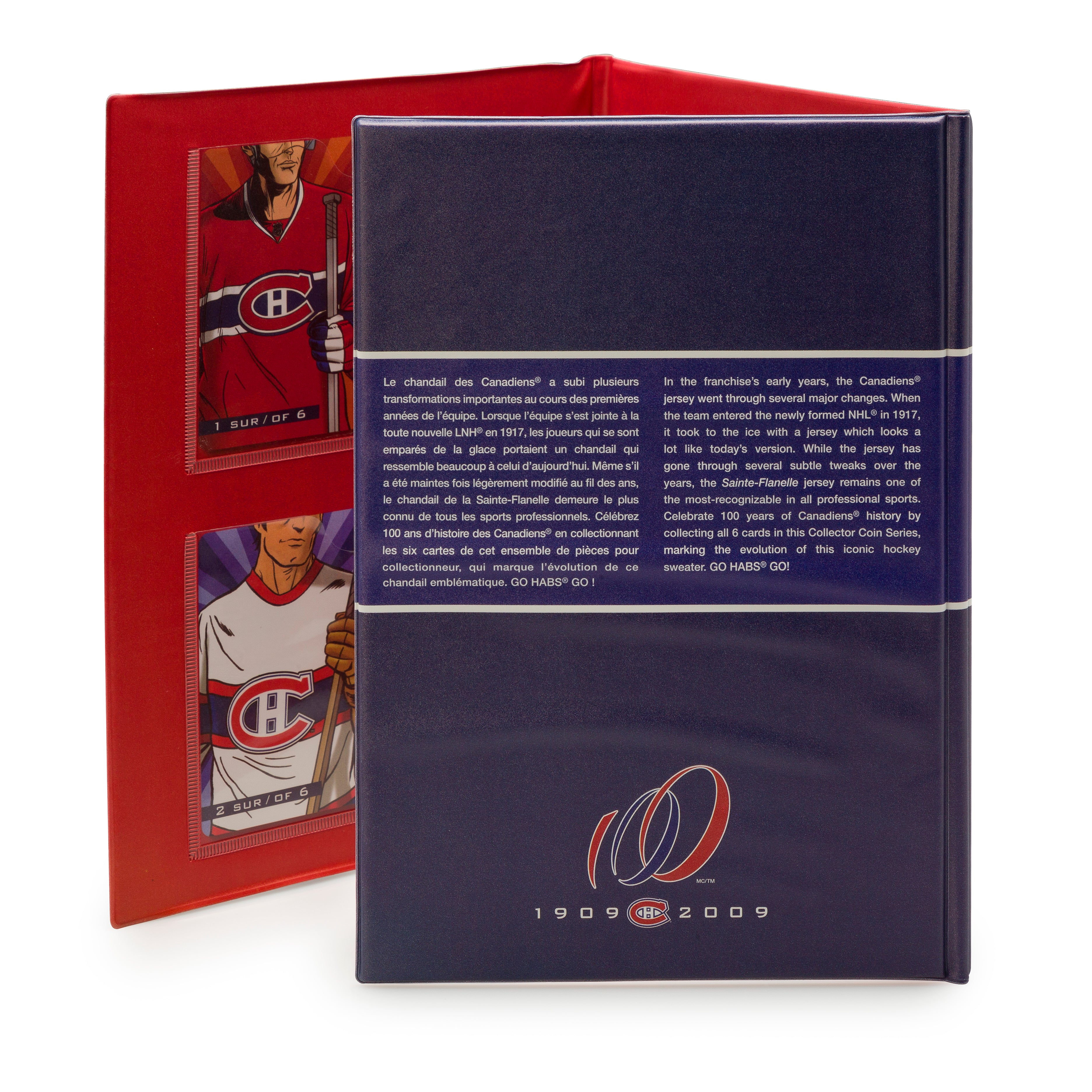 2009 50 Cent Montreal Canadiens Centennial - 6 Coin Collector Album