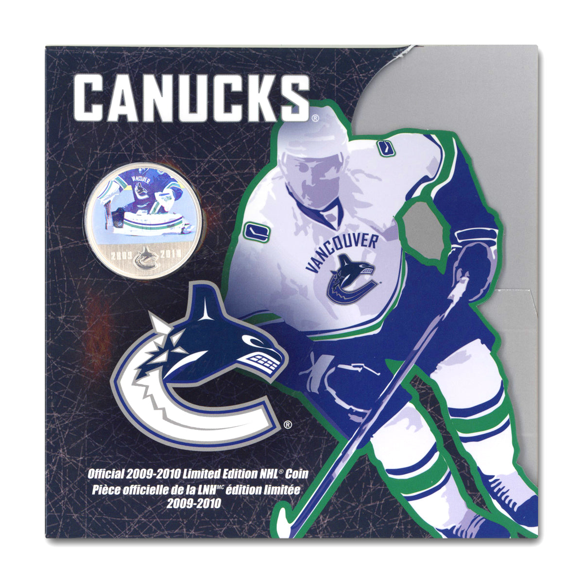 2009-2010 50c NHL: Vancouver Canucks - Coloured Coin