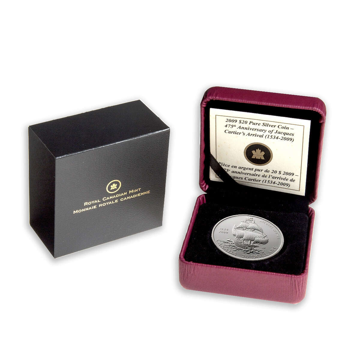 2009 $20 Jacques Cartier - Pure Silver Coin