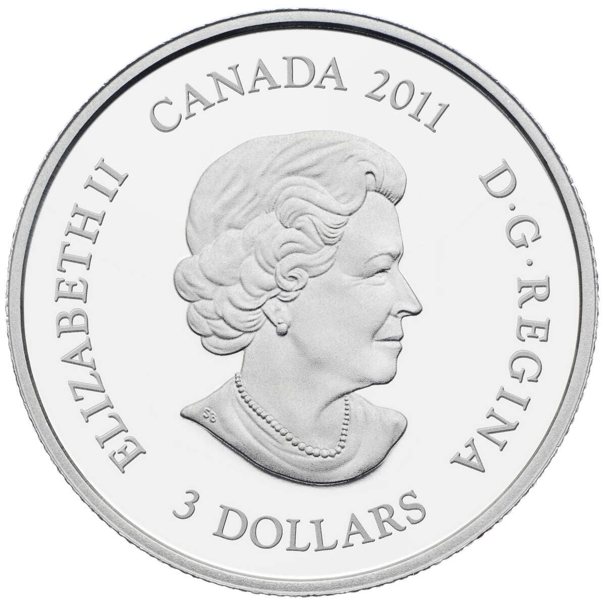 2011 $3 Birthstone Collection: February (Amethyst) - Pure Silver Coin