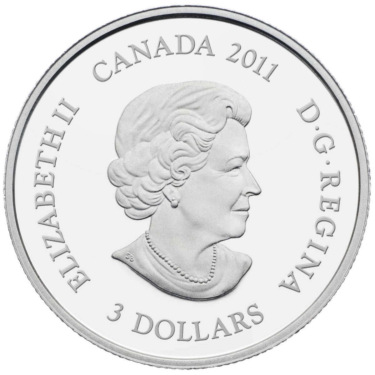 2011 $3 Birthstone Collection: May (Emerald) - Pure Silver Coin