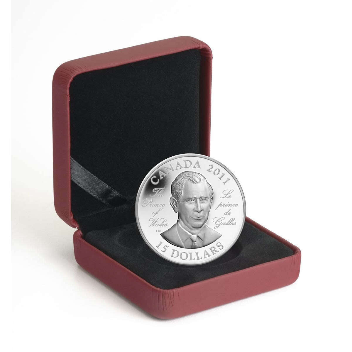 2011 $15 H.R.H. The Prince of Wales Prince Charles - Ultra High Relief Sterling Silver Coin