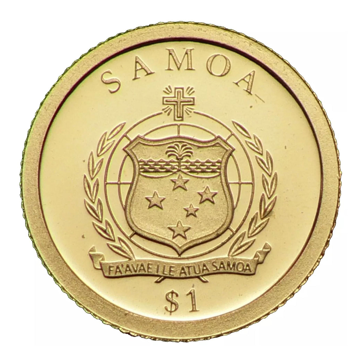 2009 $1 Smallest Gold Coins of the World: Pallas Athene - Pure Gold Coin