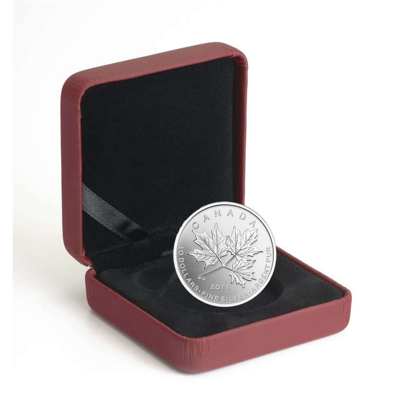 2011 $10 Maple Leaf Forever - Pure Silver Coin