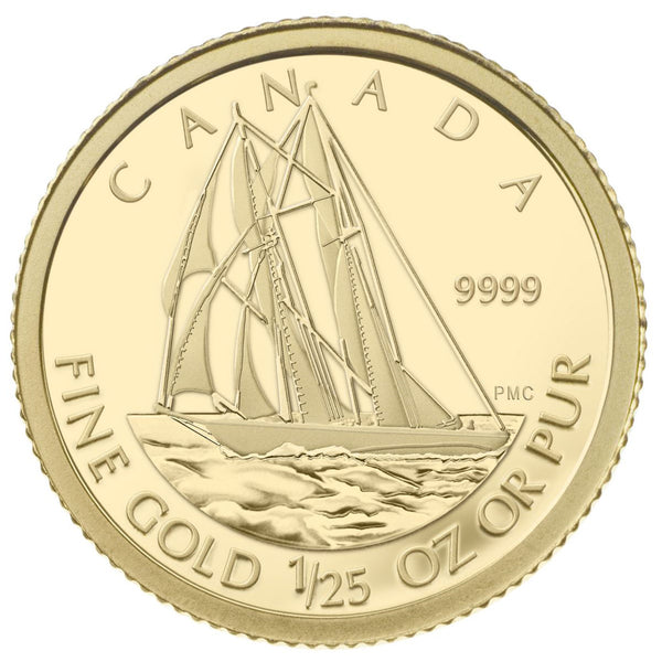2012 50c The Bluenose - Pure Gold Coin