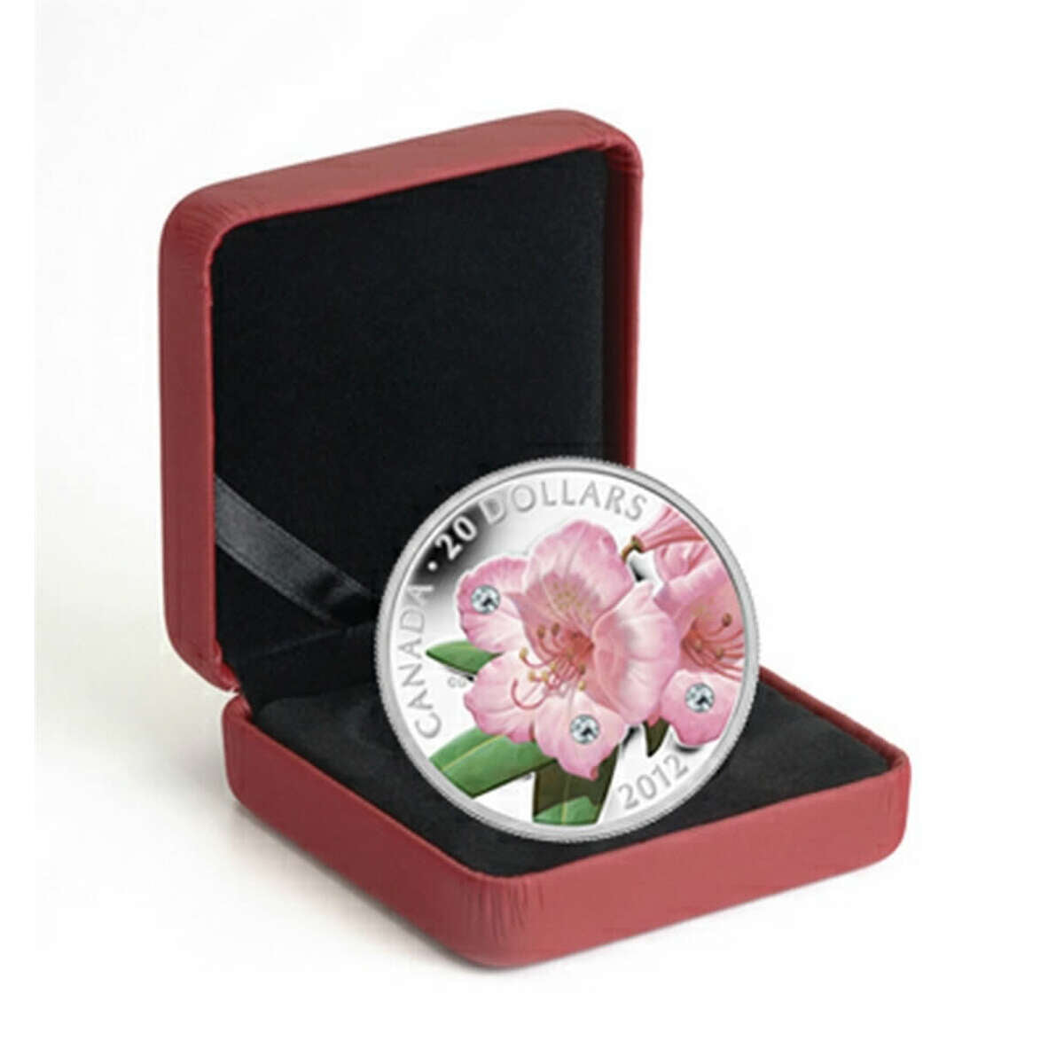 2012 $20 Rhododendron - Pure Silver Coin