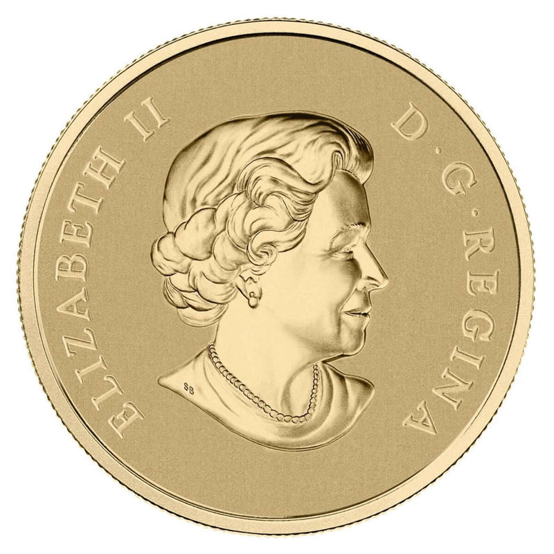 2012 $5 Maple Leaf Forever - Pure Gold Coin