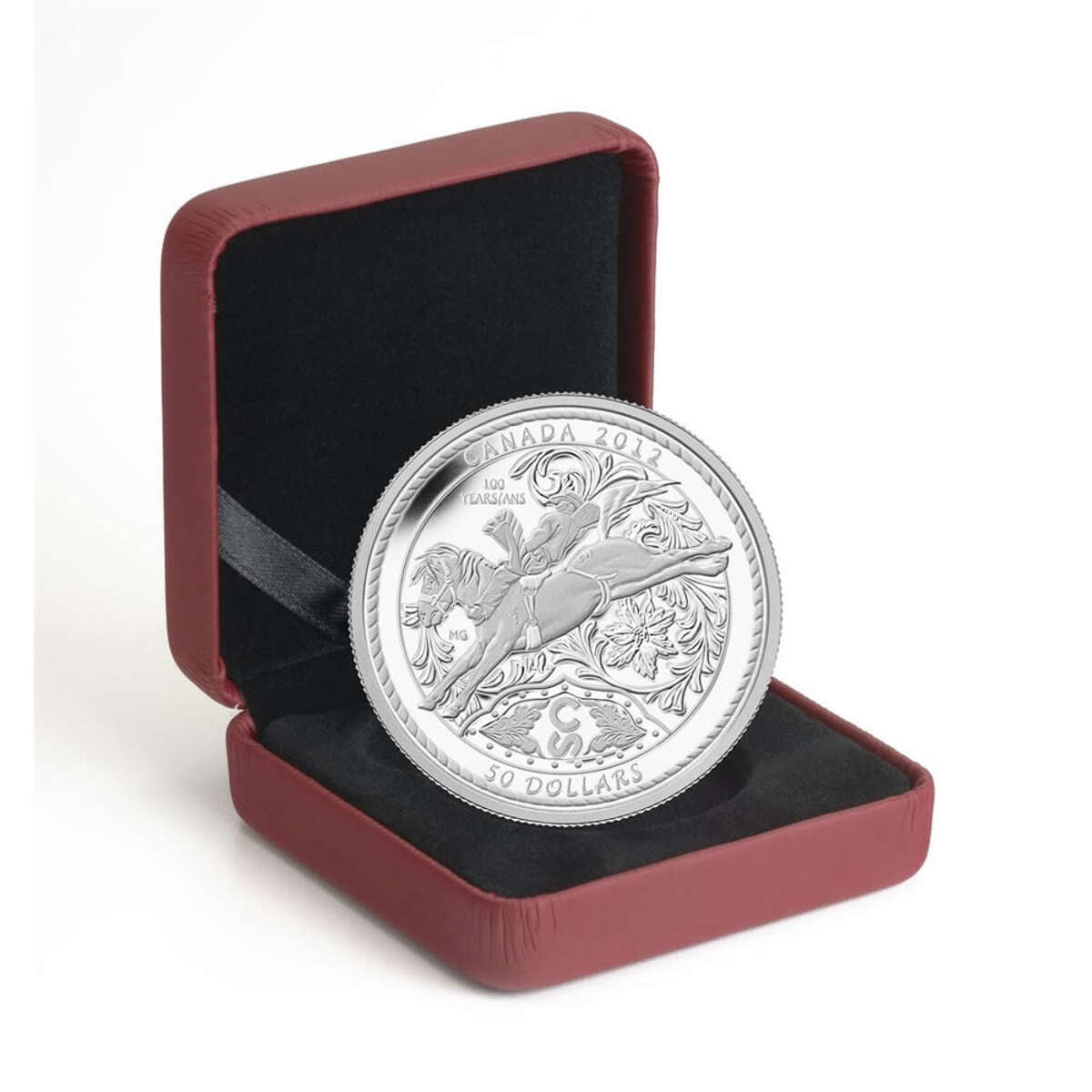 2012 $50 100 Years of the Calgary Stampede - Pure Silver Coin