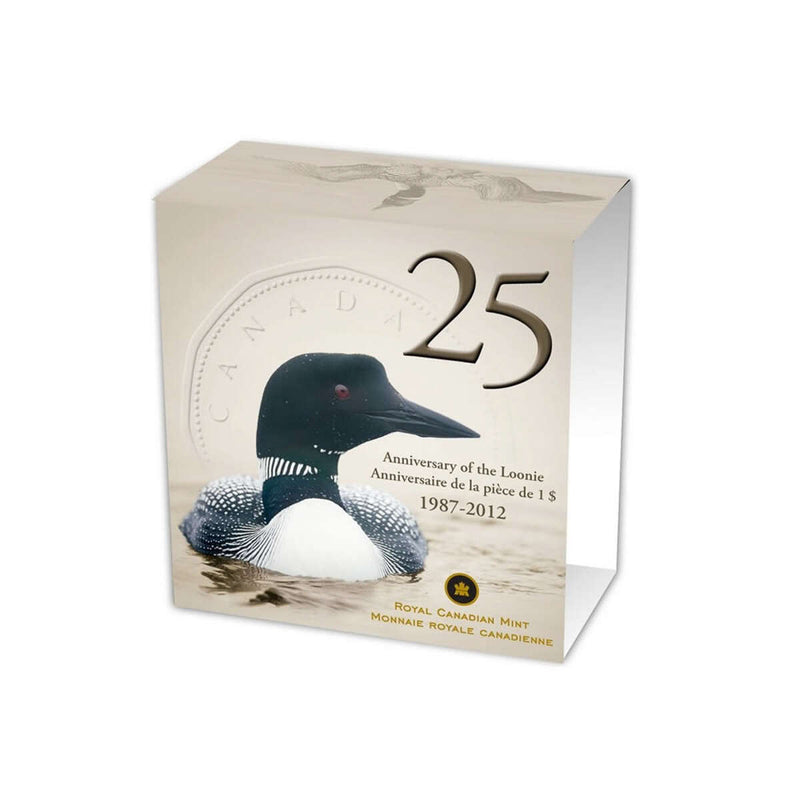 2012 $1 Two Loons - Pure Silver Coin