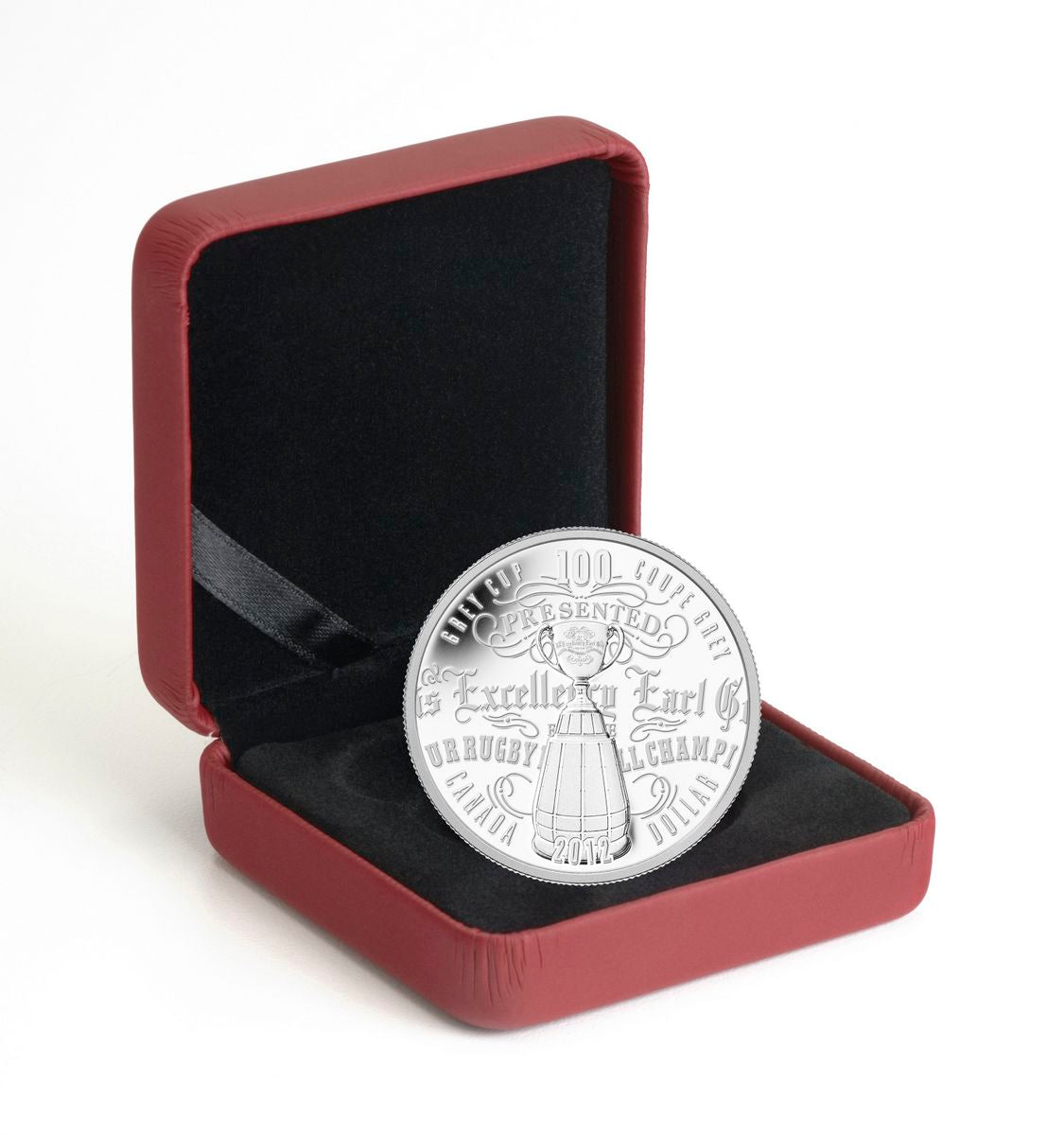 2012 $1 The 100th Grey Cup - Limited Edition Pure Silver Dollar Proof