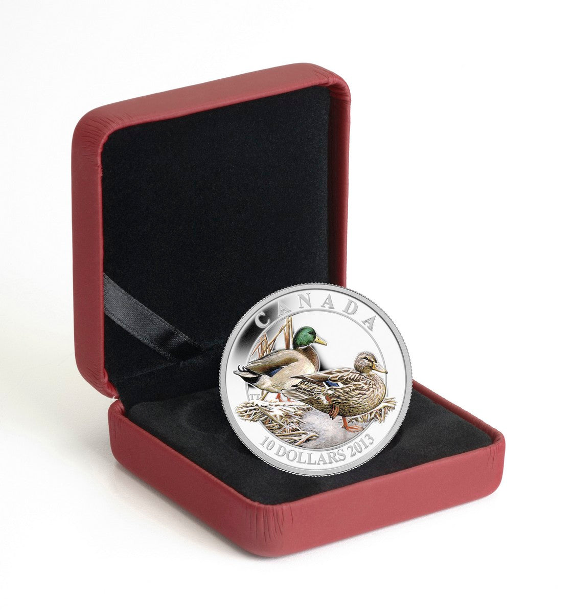 2013 $10 Ducks of Canada: Mallard - Pure Silver Coin