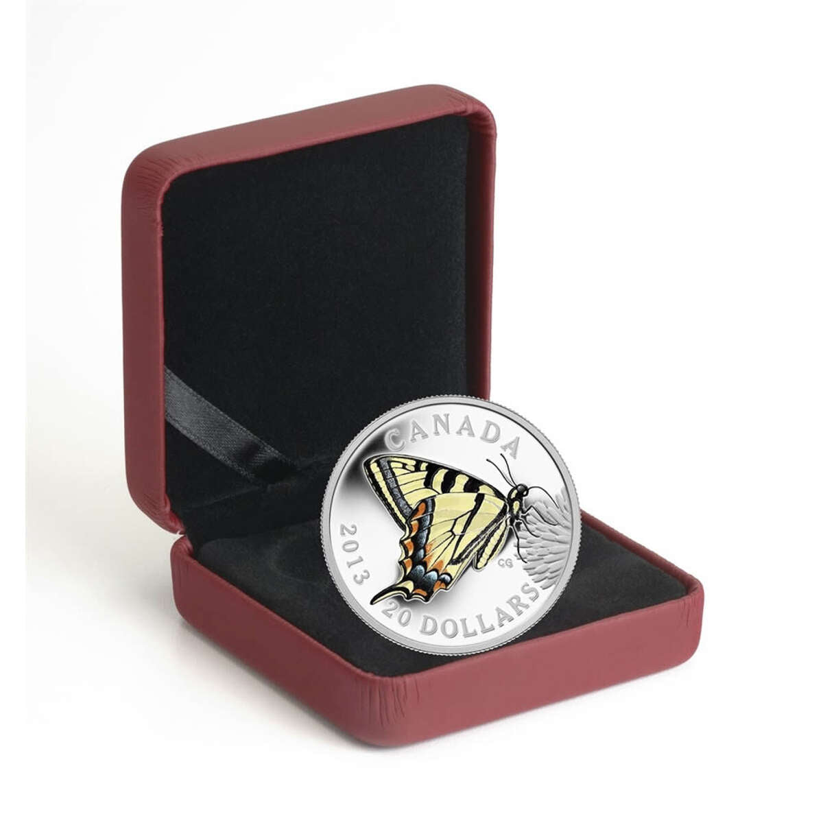 2013 $20 Butterflies of Canada: Canadian Tiger Swallowtail - Pure Silver Coin <i>(No Sleeve)</i>