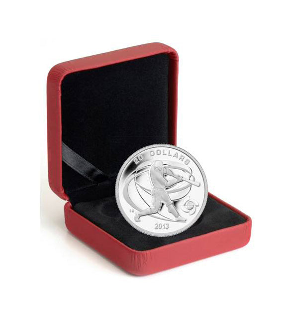 2013 $20 Celebrate Baseball: Hitter - Pure Silver Coin