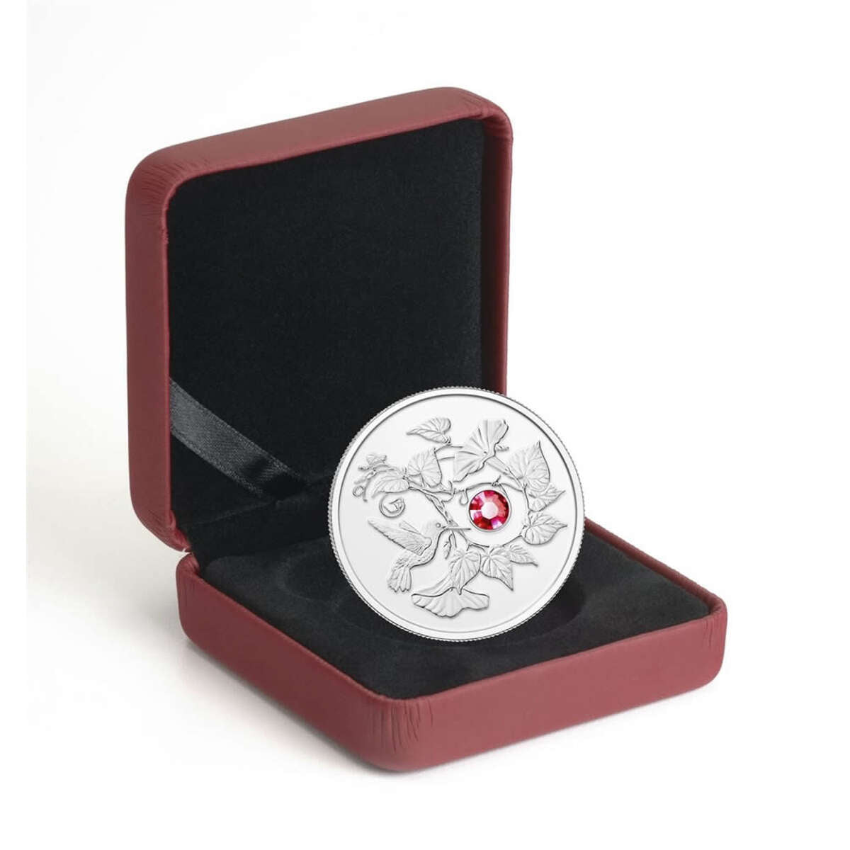 2013 $3 Hummingbird and Morning Glory - Pure Silver Coin