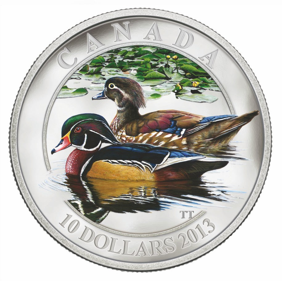 2013 $10 Ducks of Canada - Pure Silver 3-Coin Set with Display Case and Duck Caller