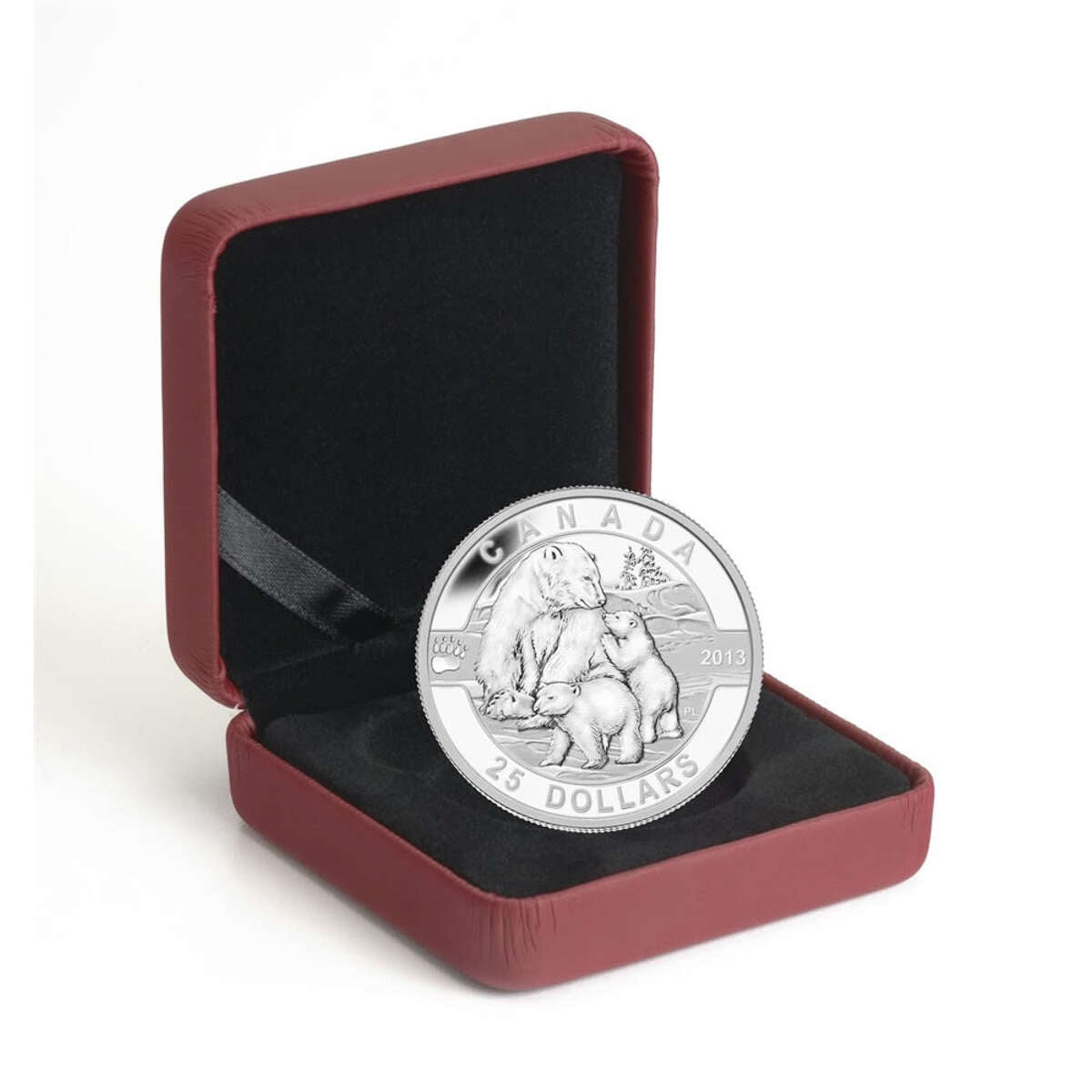 2013 $25 O Canada: The Polar Bear - Pure Silver Coin