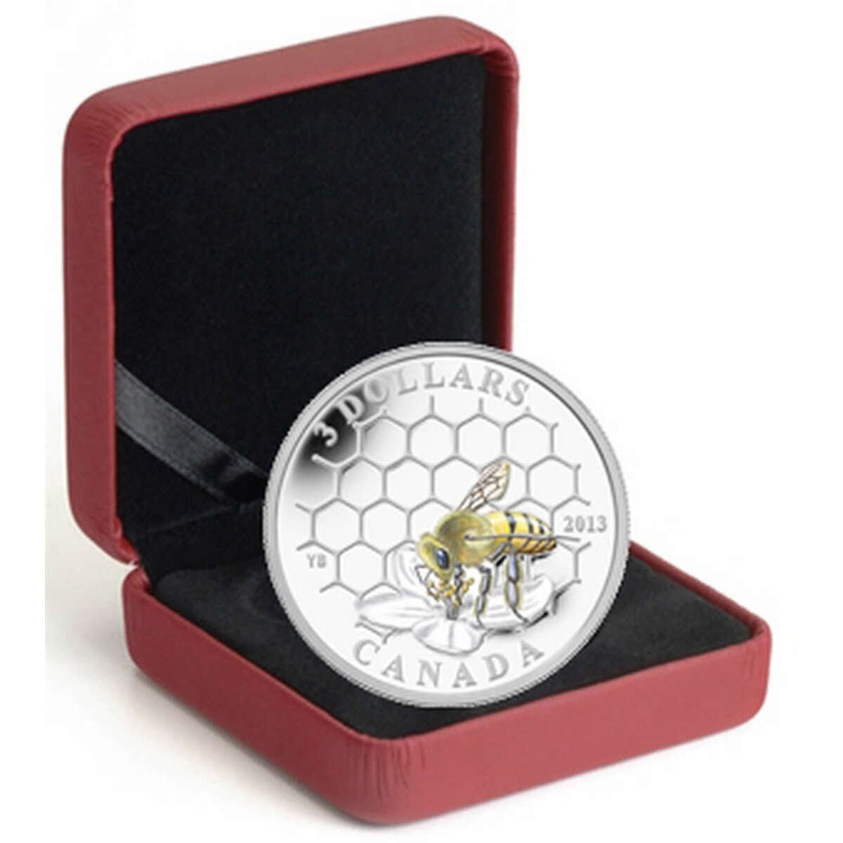 2013 $3 Animal Architects: Bee & Hive - Pure Silver Coin