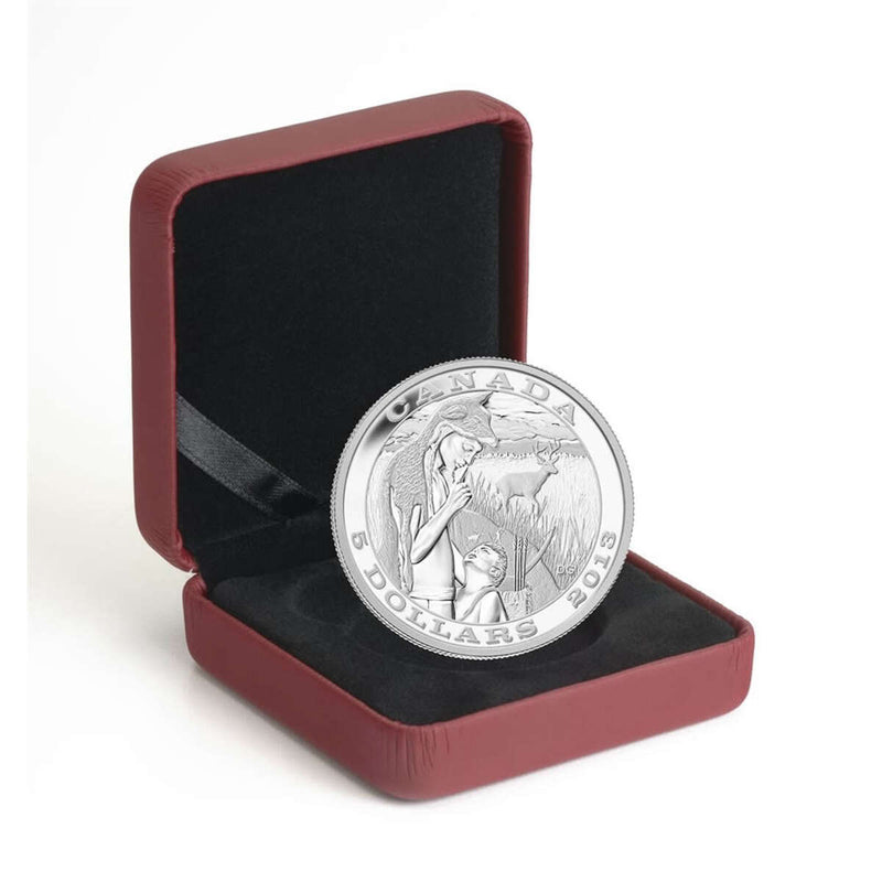 2013 $5 Tradition of Hunting: The Deer - Pure Silver Coin