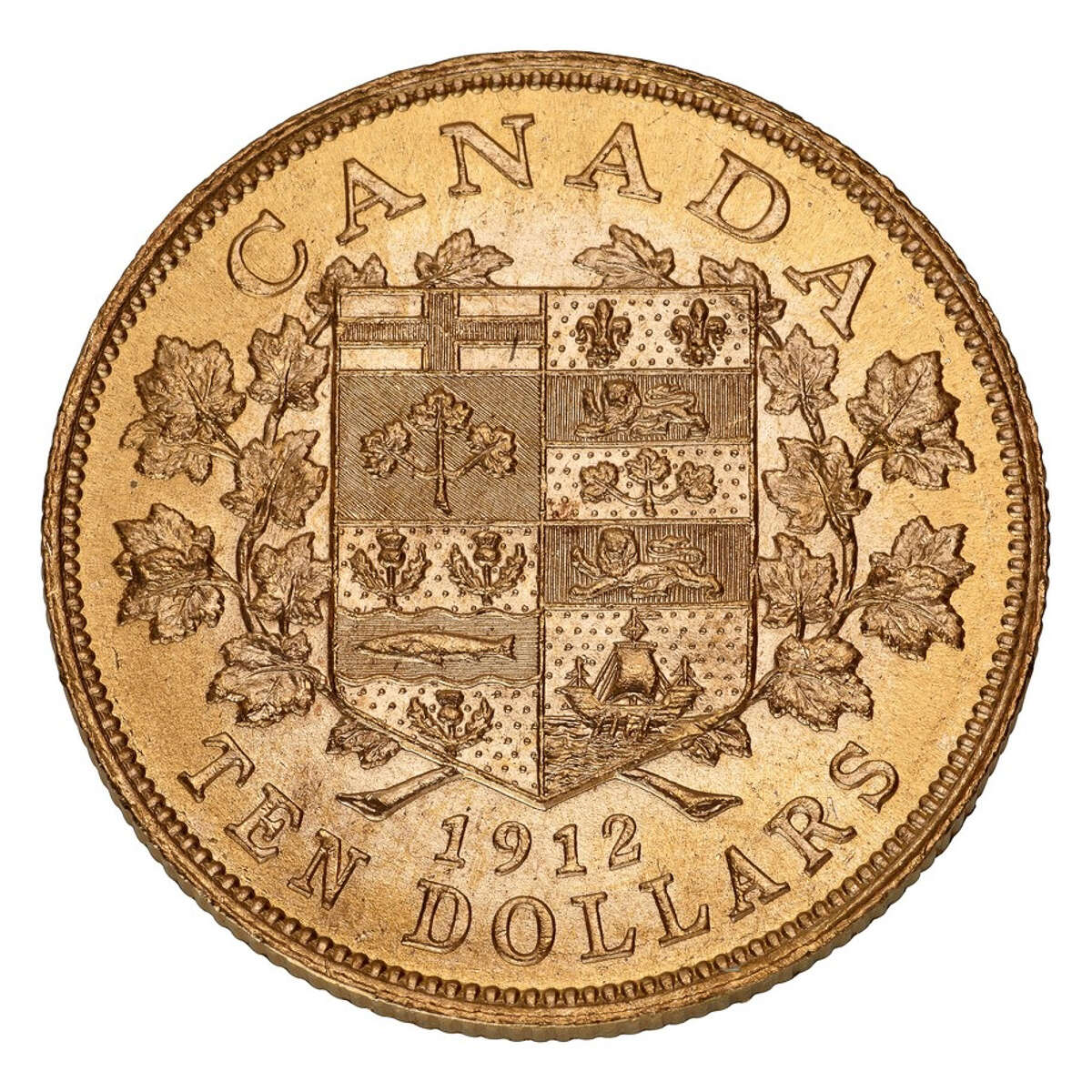 1912 $10 Hand Selected Gold Coin - Canada's First Gold Coins