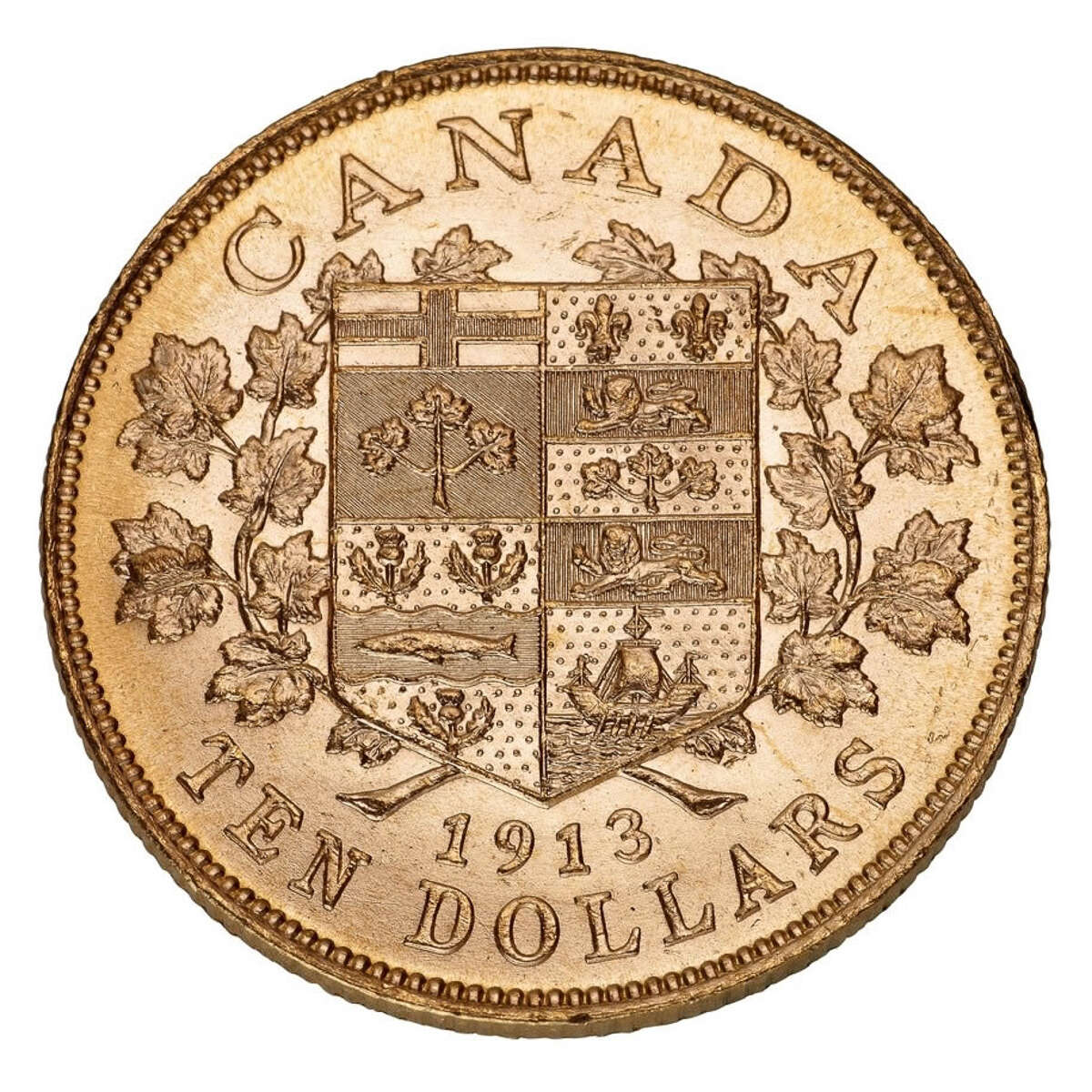 1913 $10 Hand Selected Gold Coin - Canada's First Gold Coins