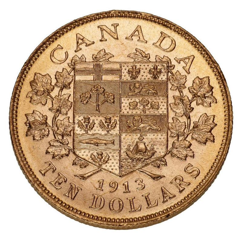 1913 $10 Premium Hand Selected Gold Coin - Canada's First Gold Coins