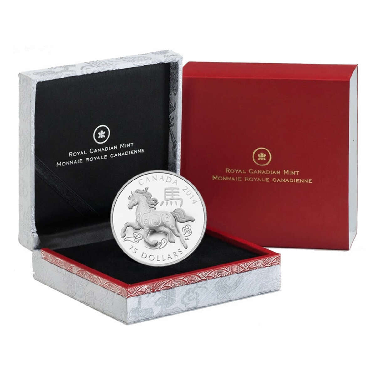 2014 $15 Year of the Horse - Pure Silver Coin