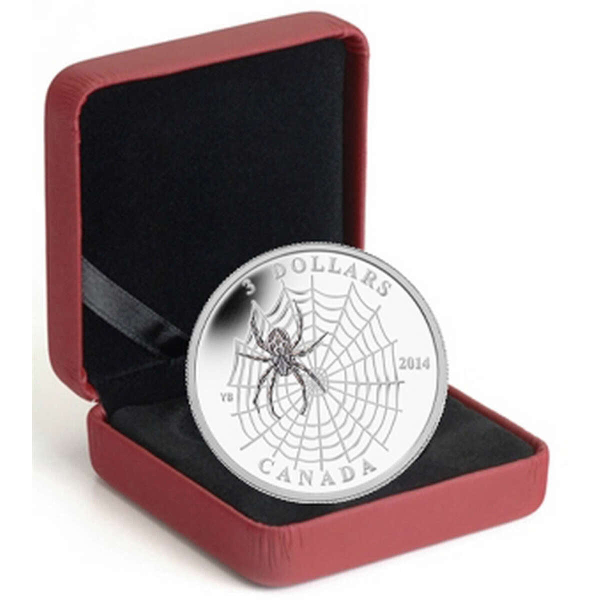 2014 $3 Animal Architects: Spider Web - Pure Silver Coin