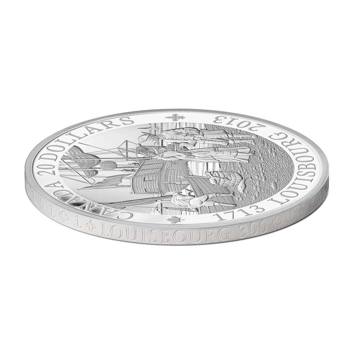 2013 $20 Louisbourg, 300th Anniversary - Pure Silver Coin