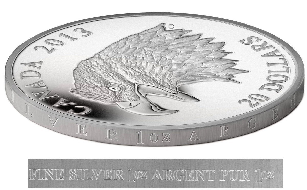 2013 $20 The Bald Eagle: Portrait of Power - Pure Silver Coin