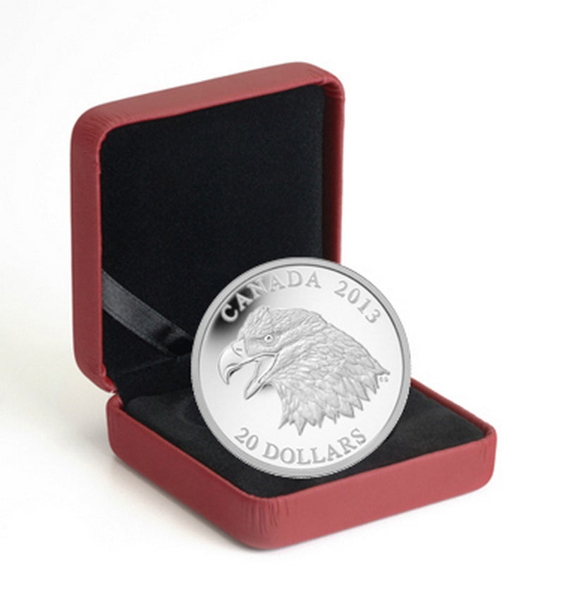 2013 $20 The Bald Eagle: Portrait of Power - Pure Silver Coin