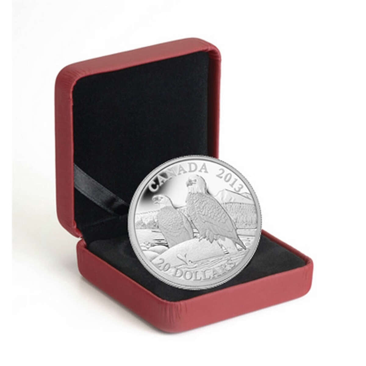 2013 $20 The Bald Eagle: Lifelong Mates - Pure Silver Coin