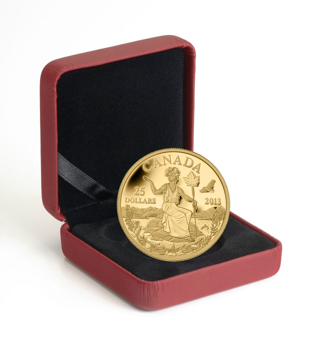 25周年記念 マグロ彫刻 真鍮 2013 $25 Canada: An Allegory - Pure Gold Coin