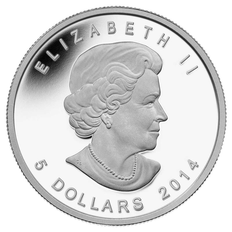 2014 $5 Peregrine Falcon - Pure Silver Coin