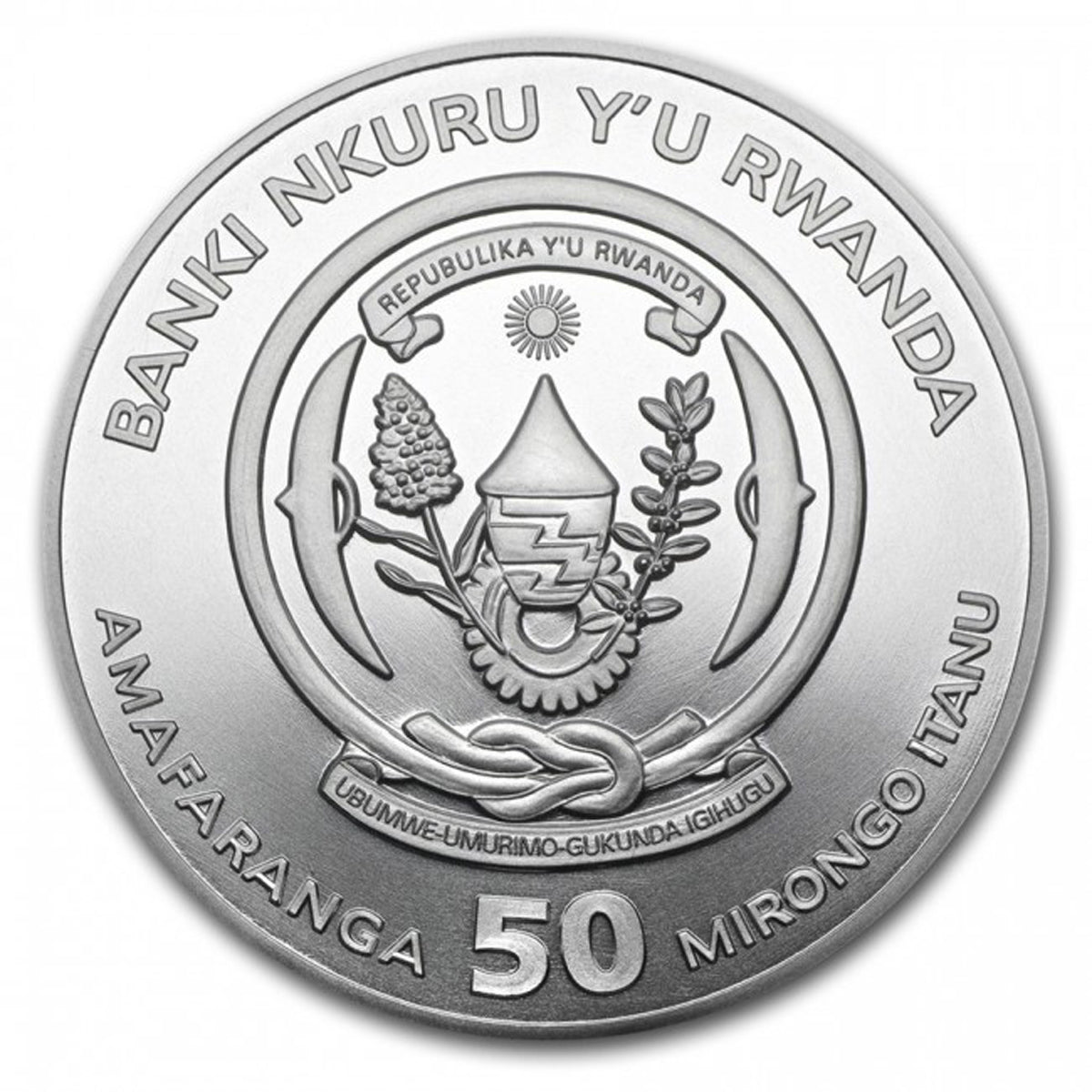 2013 The Fabulous 15: Republic of Rwanda - Pure Silver Coin