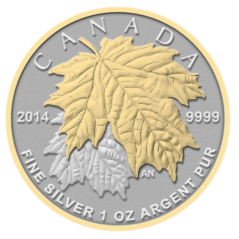 2014 The Maple Leaf - Pure Silver Fractional Set