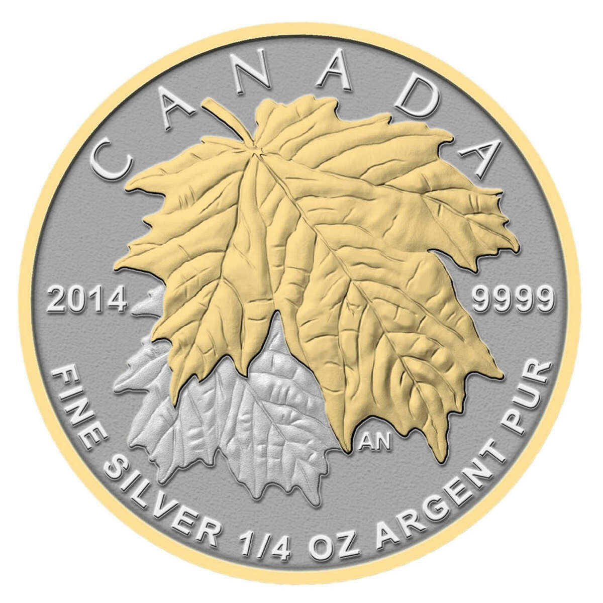 2014 The Maple Leaf - Pure Silver Fractional Set