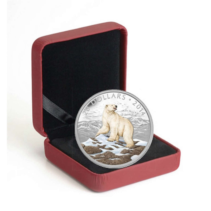 2014 $20 Iconic Polar Bear - Pure Silver Coin
