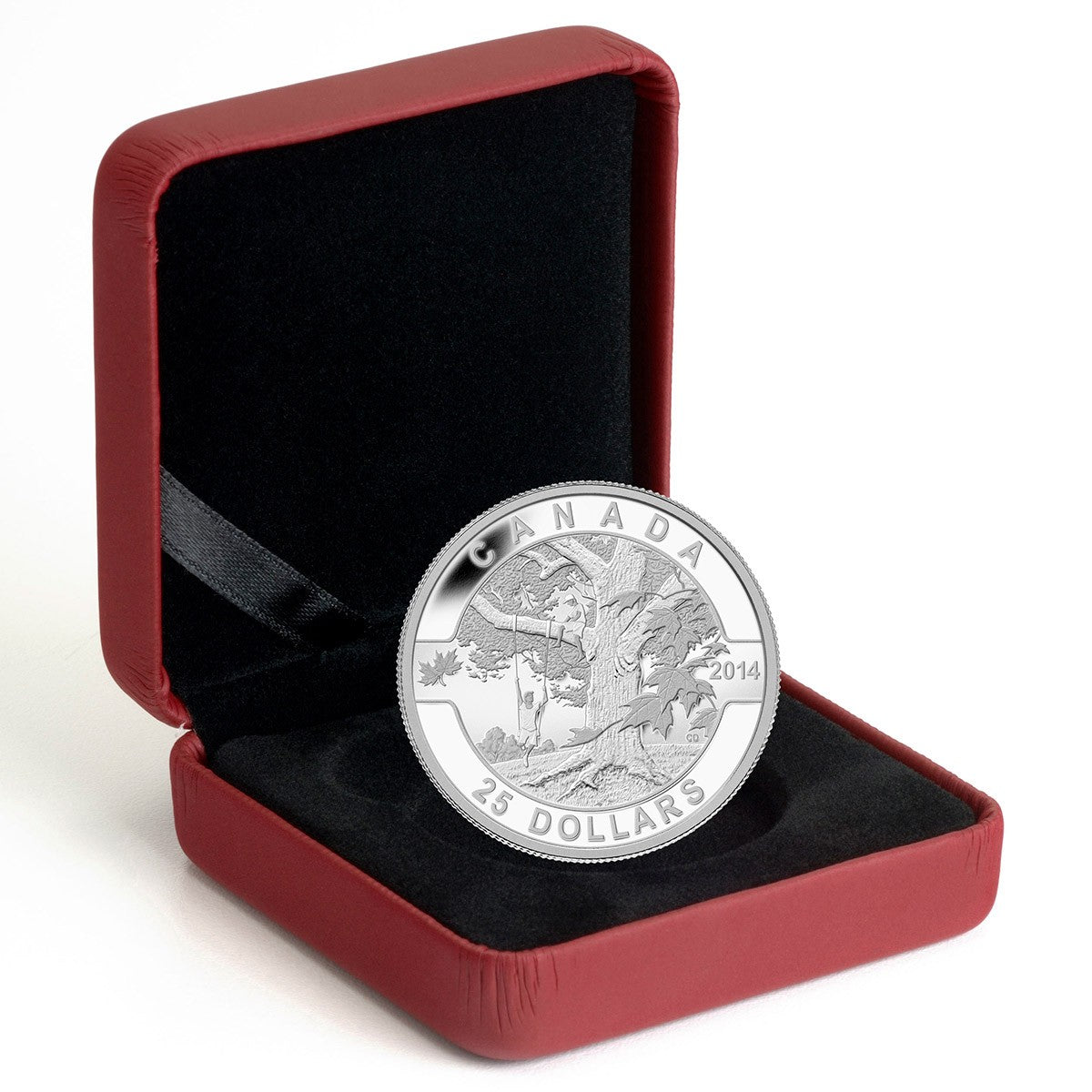 2014 $25 O Canada: Under the Maple Tree - Pure Silver Coin