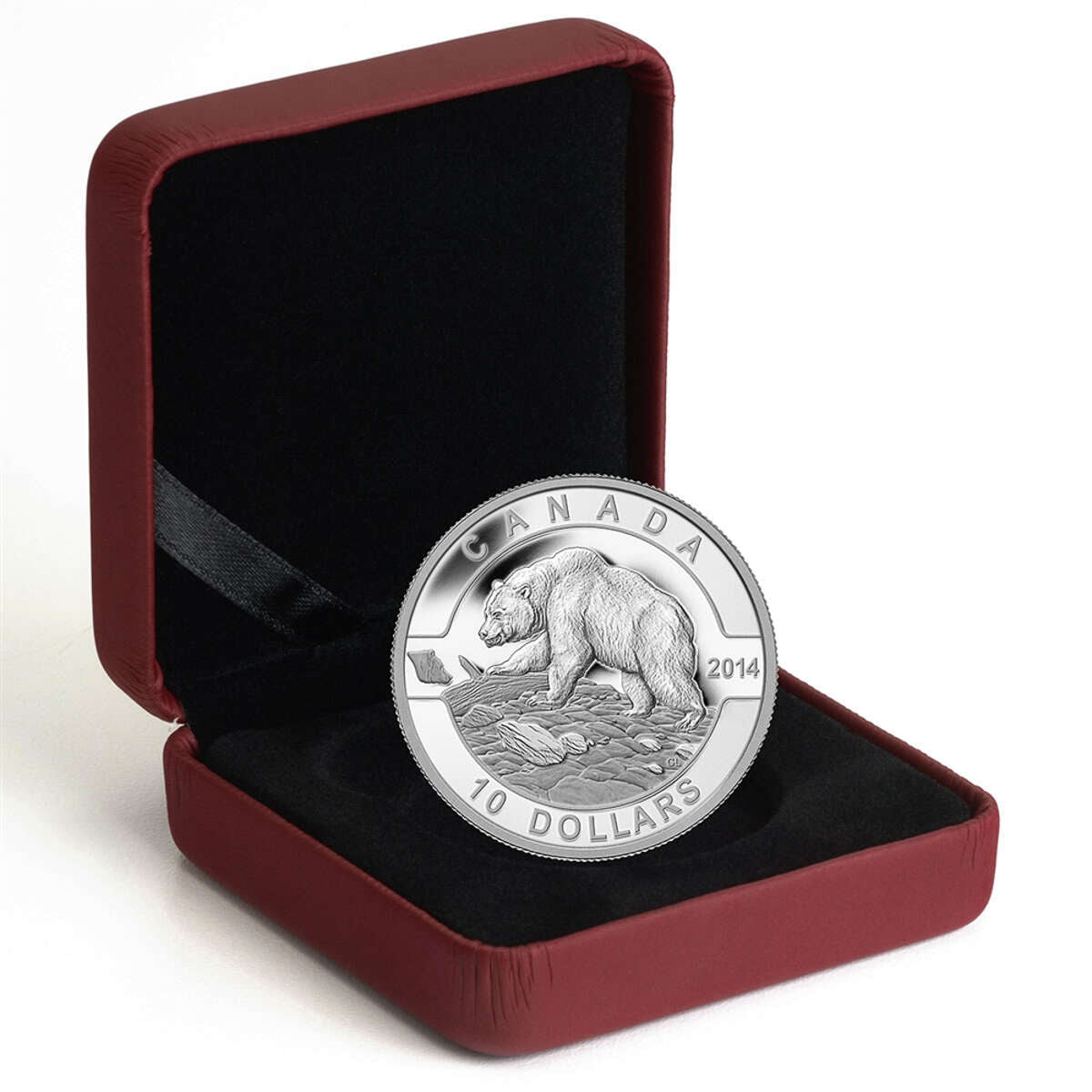 2014 $10 O Canada: Grizzly Bear - Pure Silver Coin