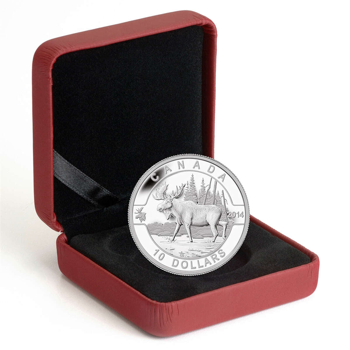 2014 $10 O Canada: Moose - Pure Silver Coin