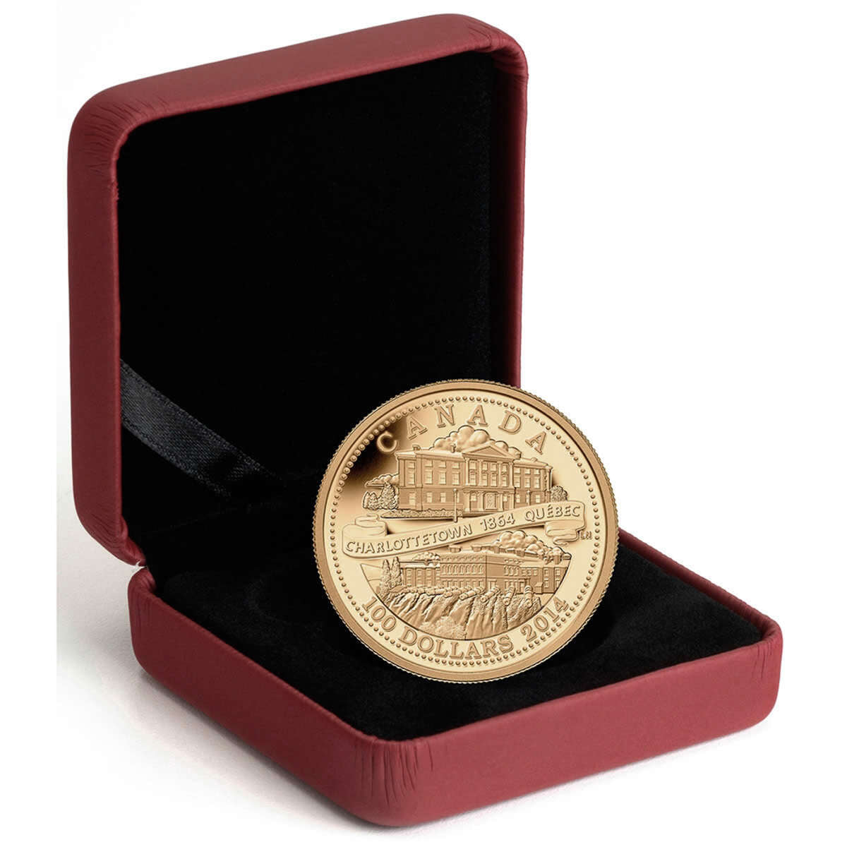 2014 $100  The Quebec and Charlottetown Conferences, 150th Anniversary - 14-kt. Gold Coin