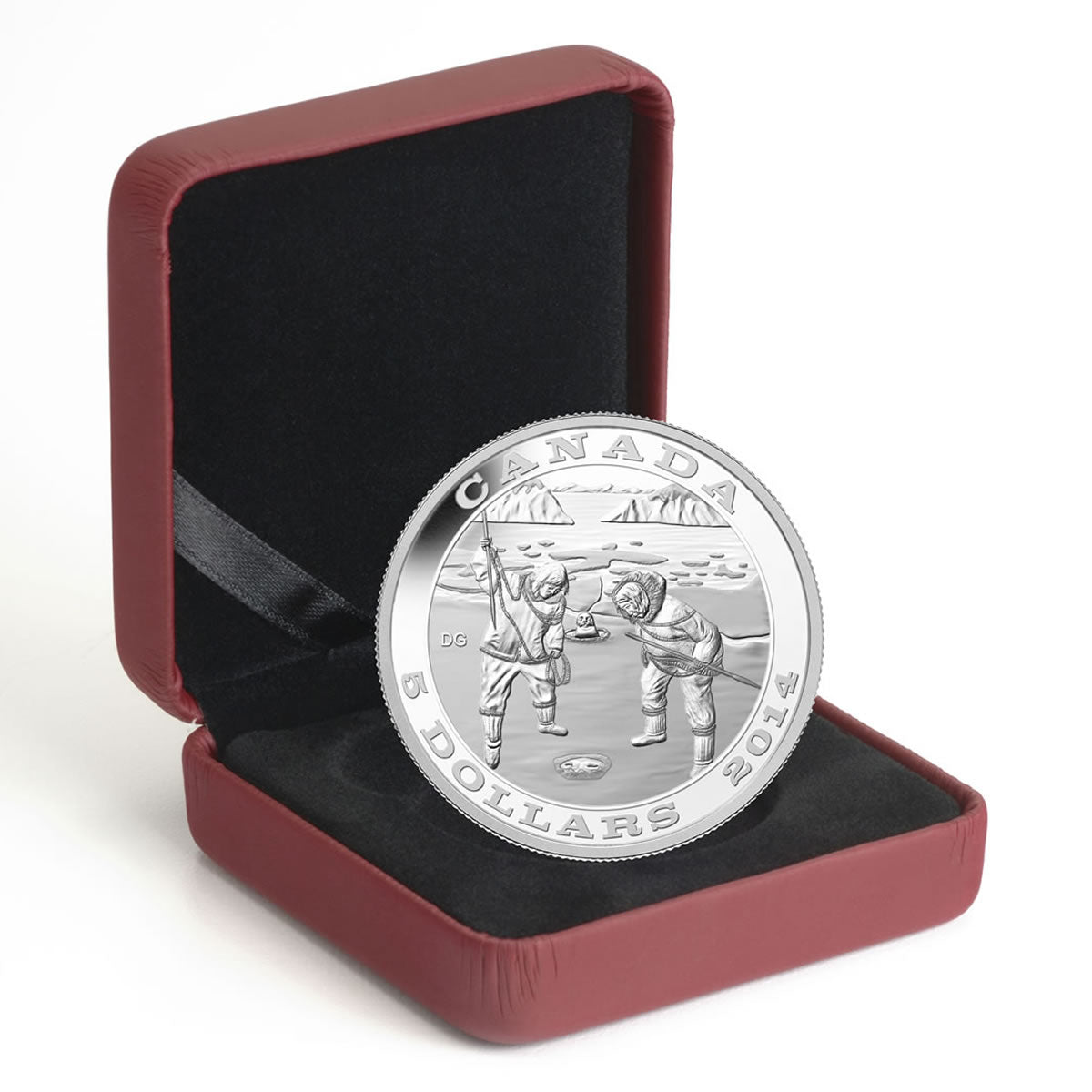 2014 $5 Tradition of Hunting: The Seal - Pure Silver Coin