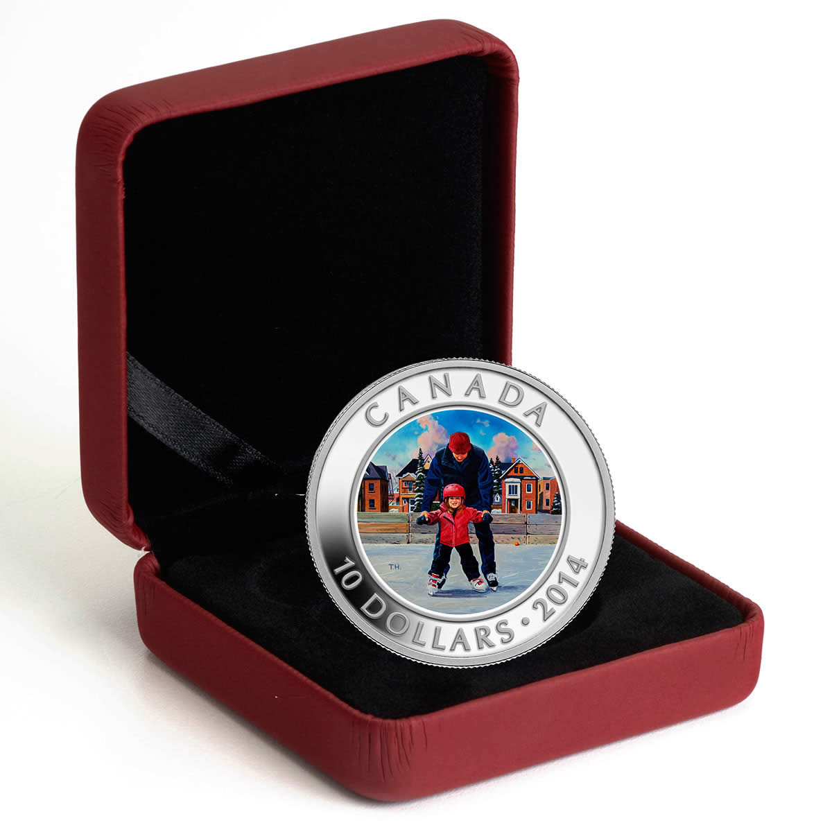 2014 $10 Learning to Skate - Pure Silver Coin