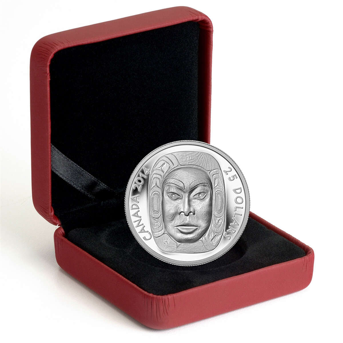 2014 $25 Matriarch Moon Mask - Pure Silver Coin