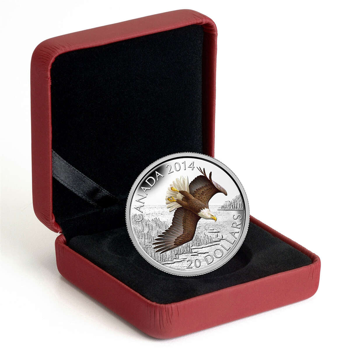 2014 $20 Soaring Bald Eagle - Pure Silver Coin